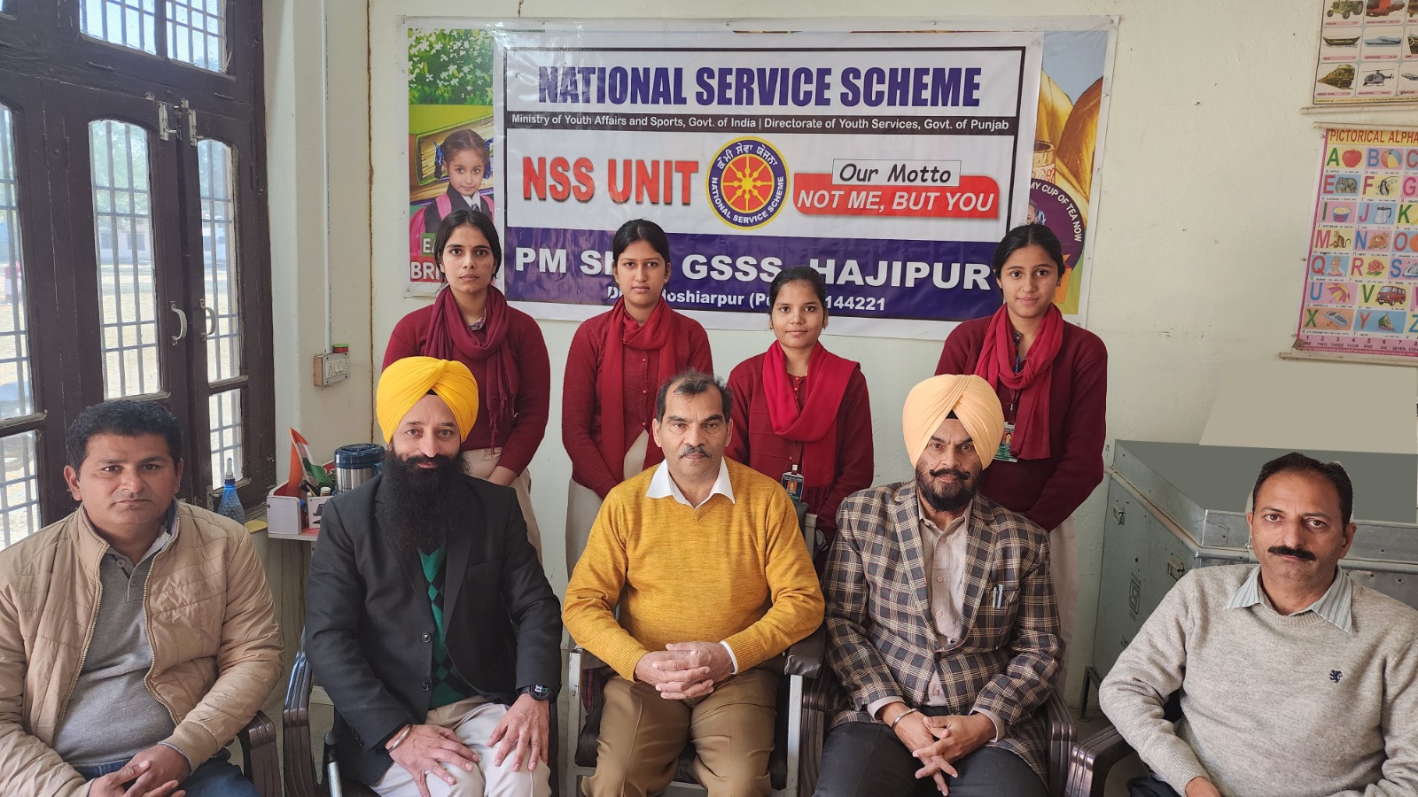 Four girl students of Government Senior Secondary School Hajipur School left for McLeodganj for adventure course